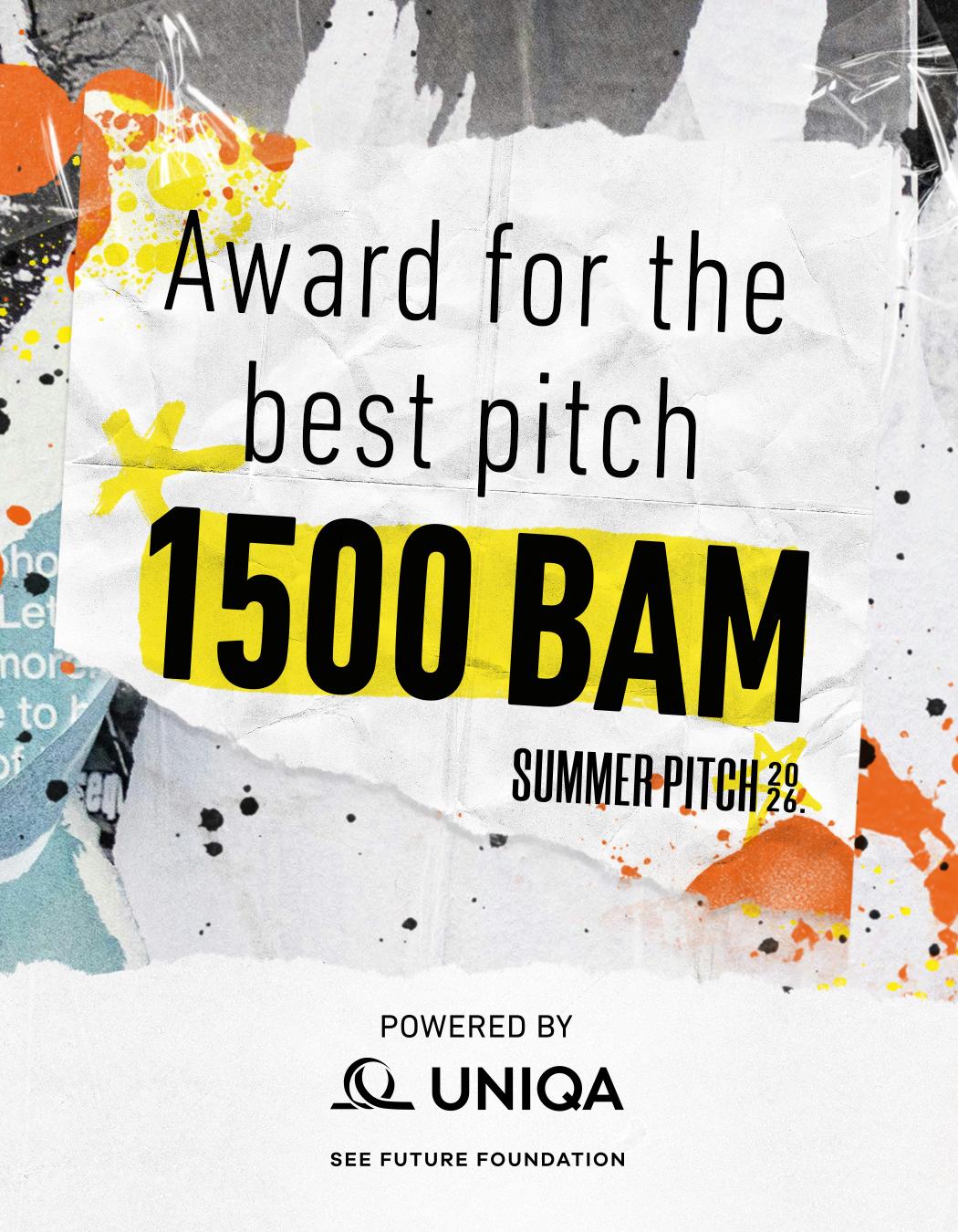 Summer pitch award